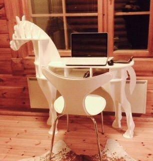 Horse Wooden Coffee Table