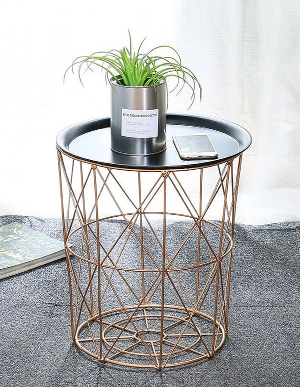 Modern Rose Golden Coffee Table