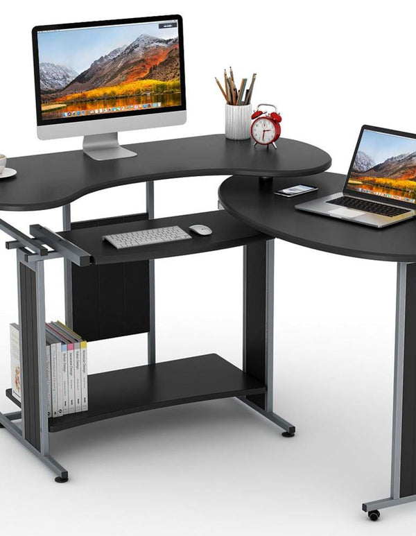 Reversible L-Shaped Computer Desk